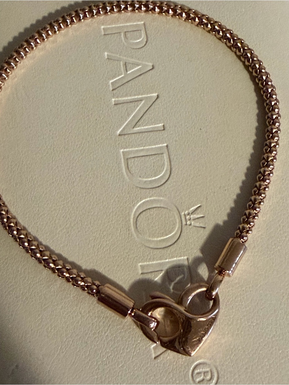 Pandora Moments Studded Chain Bracelet (RG plated) 582731C00
